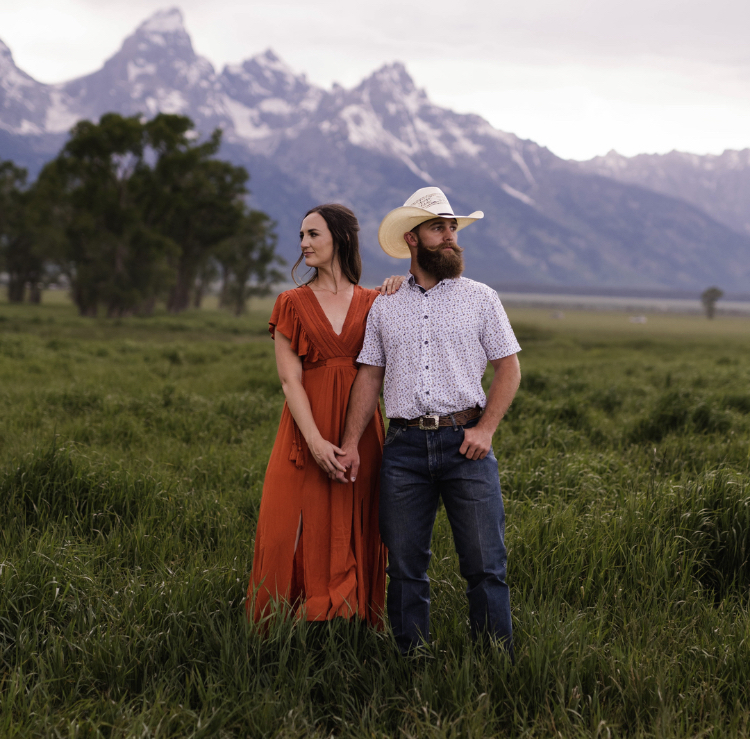 engagement shoot in the Grand Teton National Park 